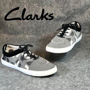 Clarks Somerset Women’s Glove Glitter Knit Casual Lace Up Sneaker Flats Shoes